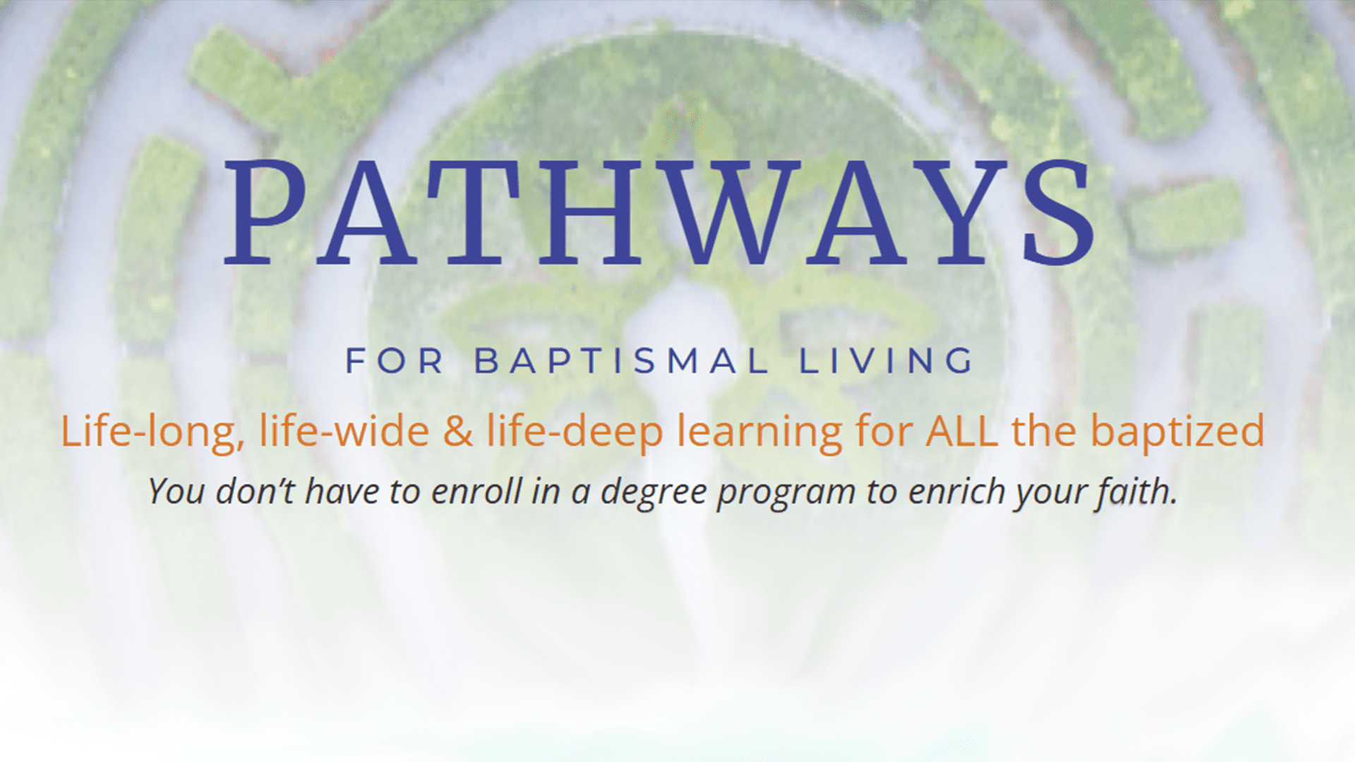 Pathways for Baptismal Living