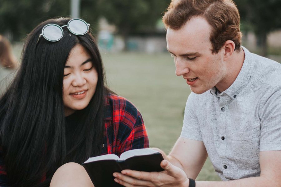 couple with bible