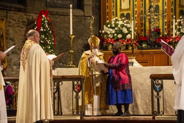 STanding Committee President, Ms. Shirley Bolden hands the Crozi