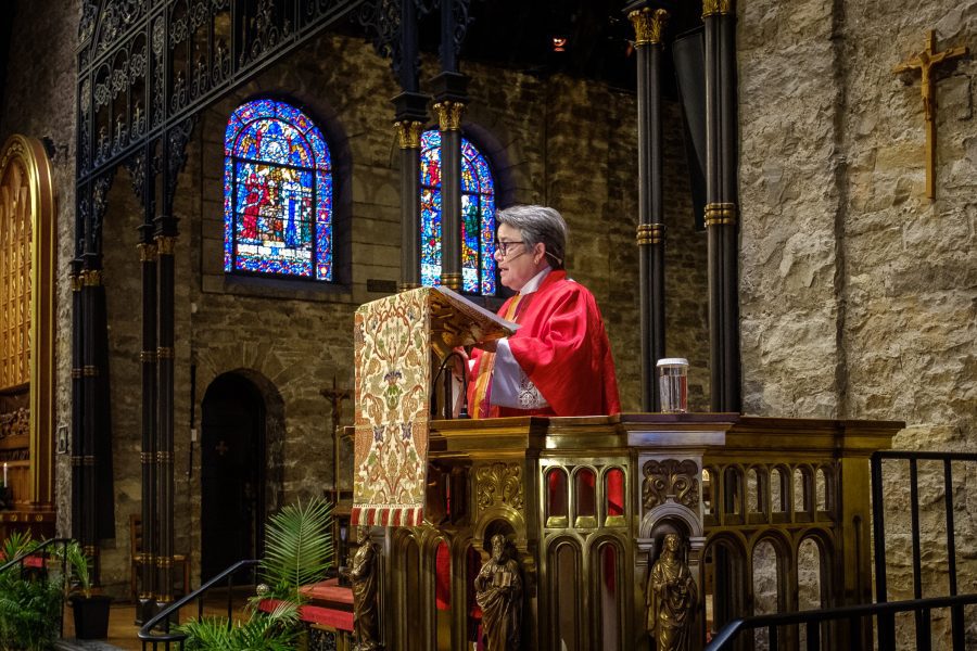 Bishop Bruce delivers her sermon