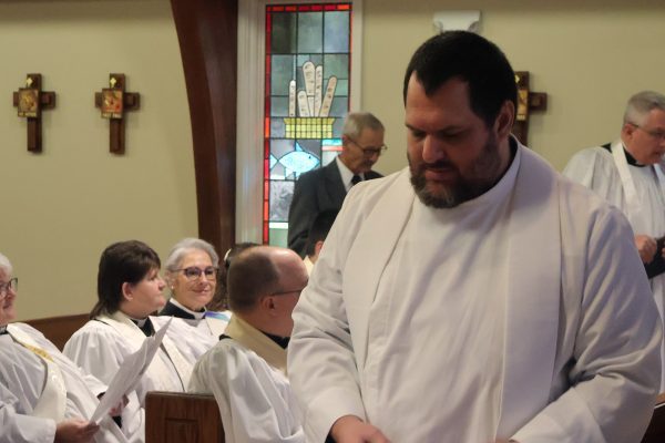 Jon Galles with Book of Common Prayer