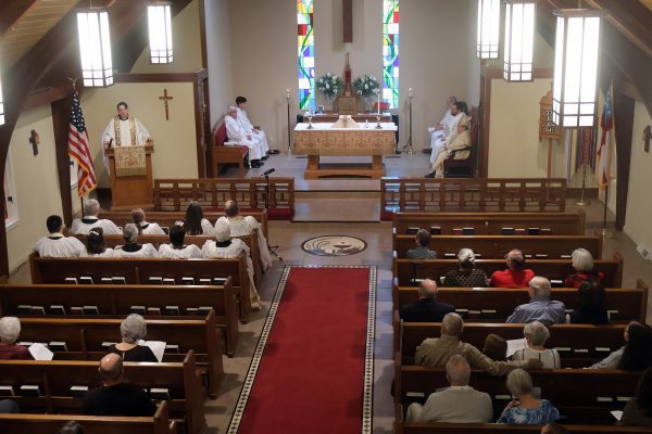 Overhead shot of entire parish