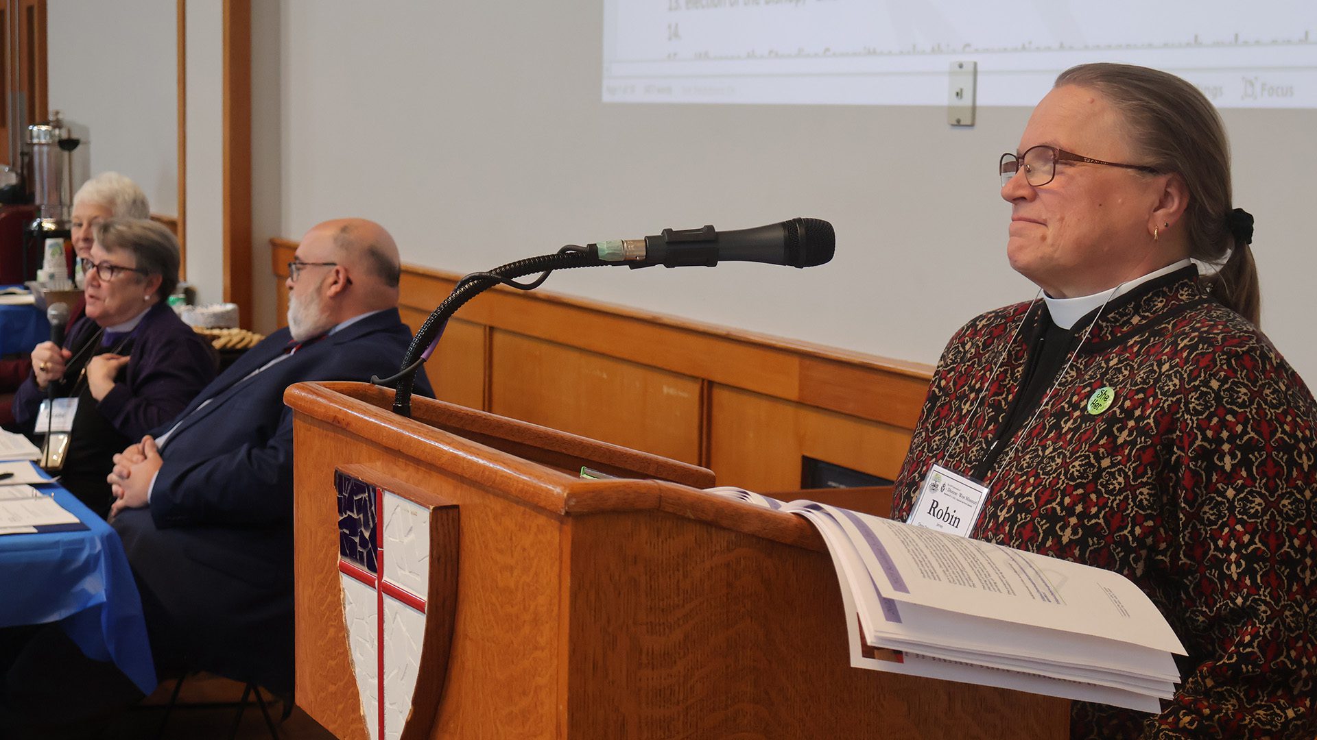 Robin James at Podium