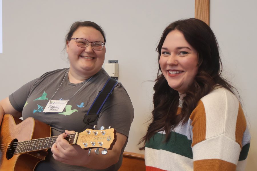 Youth playing instruments