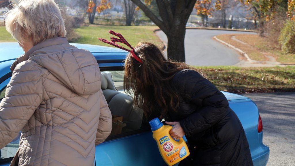 Giving away cleaning supplies