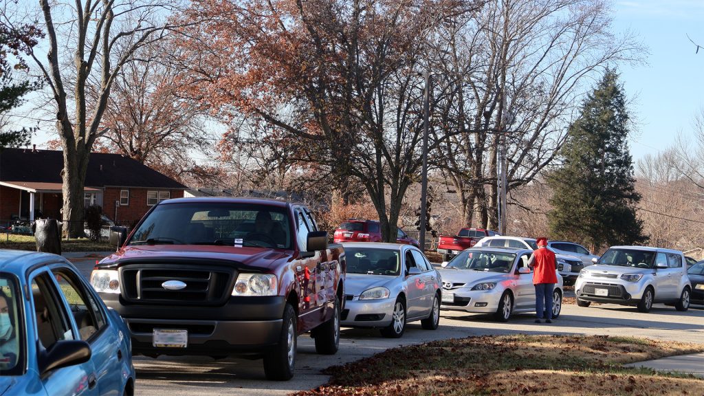 cars lined up