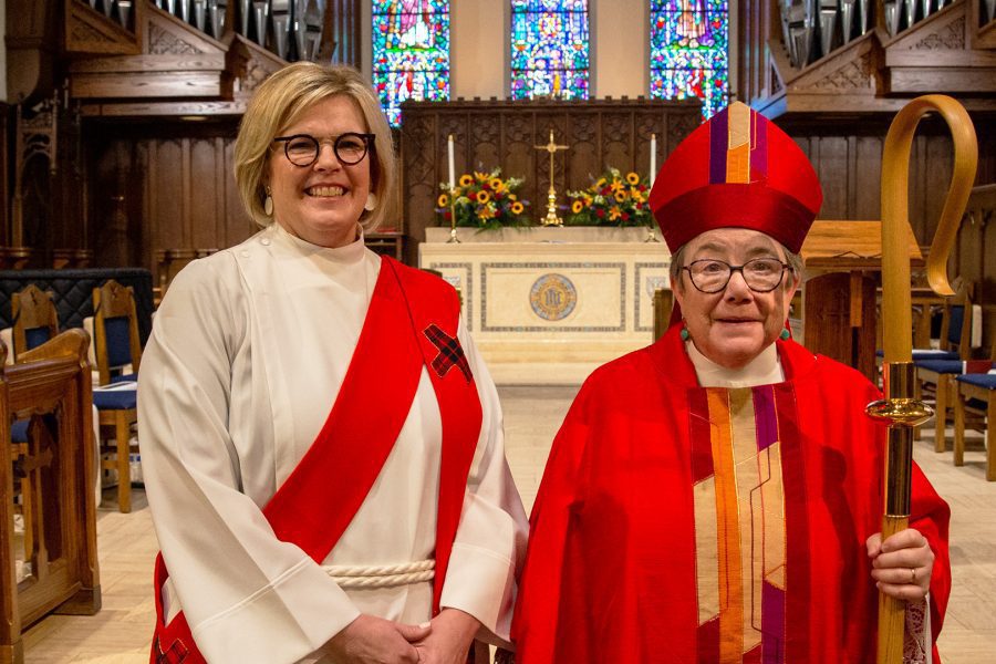 Bishop and Jean Long at Diaconal Ordination