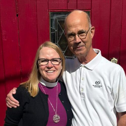 Honorary Canon Bishop and Tom Kokjer