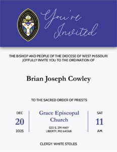 Dec , Ordination Announcement Dec , Ordination Announcement