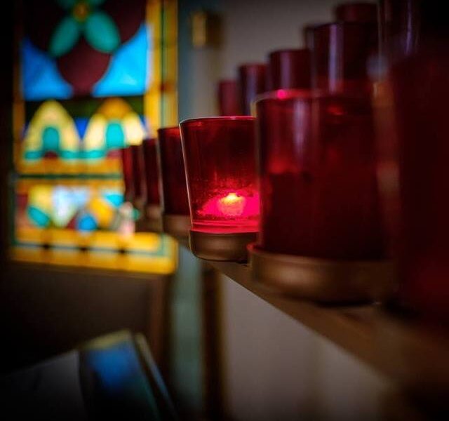 Candles at Calvary